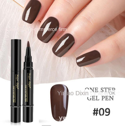 【4 piese 129 Lei】Pen oja cu gel pentru unghii 3 în 1 într-un pas