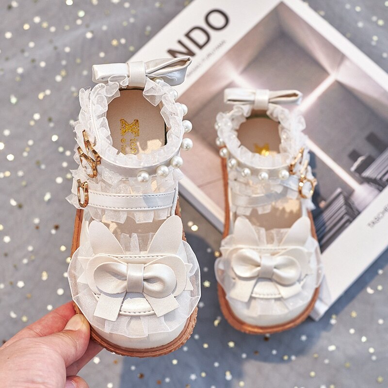 Lolita bow soft-soled princess shoes