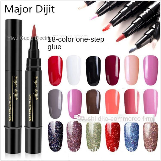 【4 piese 129 Lei】Pen oja cu gel pentru unghii 3 în 1 într-un pas