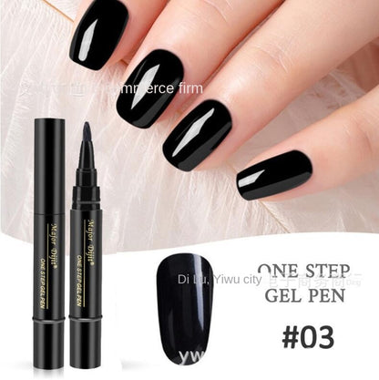 【4 piese 129 Lei】Pen oja cu gel pentru unghii 3 în 1 într-un pas