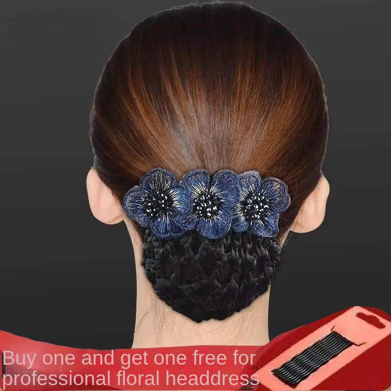 (Cumpărați 2 obțineți 2 gratuit) 4 bucăți 🌸 Removable Mesh Hand Embroidered Beaded Hair Clips