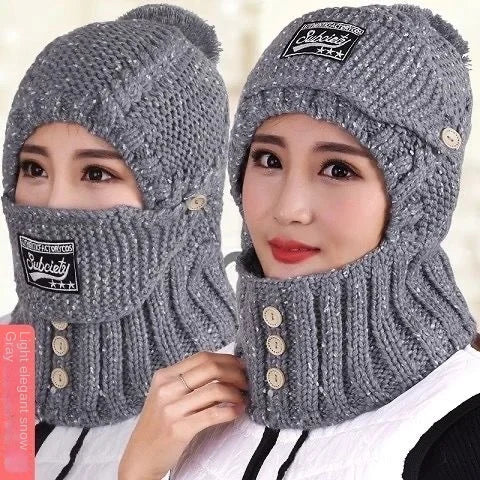 VÂNZĂRI DE CRĂCIUN -45% OFF - Protecție integrată a urechilor de protecție a urechilor Șapcă Windproof Scarf