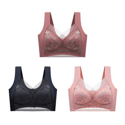 Sutien cu dantelă fără fir Push Up